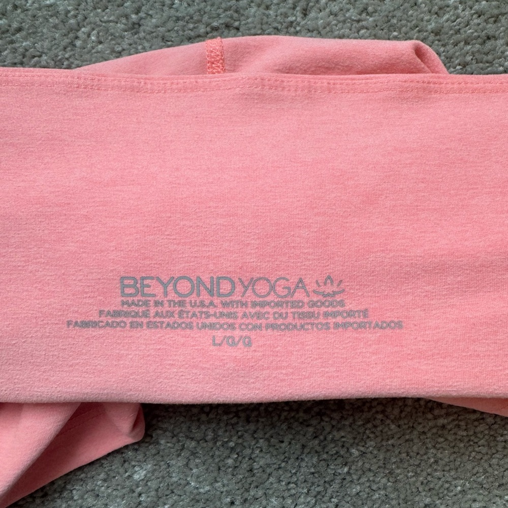 Beyond Yoga Spacedye Keep Pace 5" Biker Short Electric Peach - Picture 6 of 6